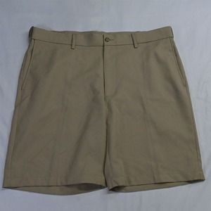 PGA Tour 38 x 9"‎ Khaki Comfort Waist Tech Golf Chino Shorts